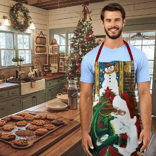 Magische Weihnachts-Fantasie Weihnachtsmann-Drache Schürze