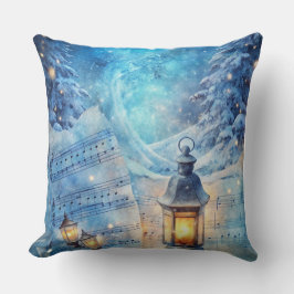 Magische Weihnachtsbahn Kissen - Vintager Winter