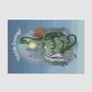 Magische Weihnachtsbaum-Ansammlung Seidenpapier