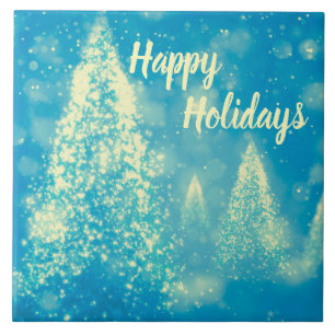 Magische Weihnachtsbaumen glückliche Ferien Fliese