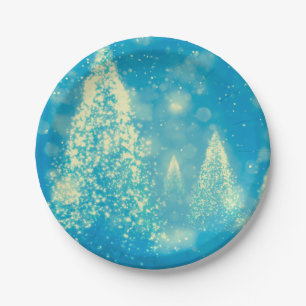 Magische Weihnachtsbaumen Pappteller