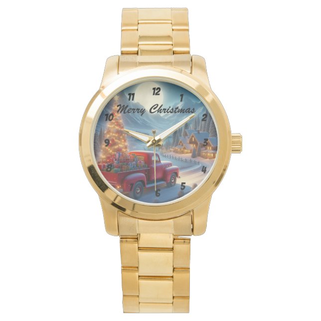 Magische Weihnachtsfeierablieferung Armbanduhr (Vorderseite)