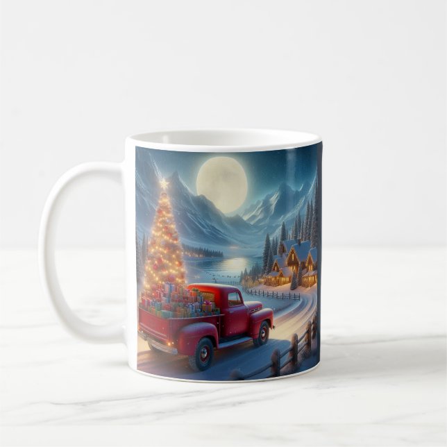 Magische Weihnachtsfeierablieferung Kaffeetasse (Links)