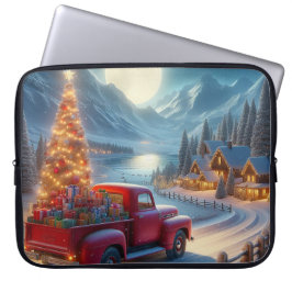 Magische Weihnachtsfeierablieferung Laptopschutzhülle
