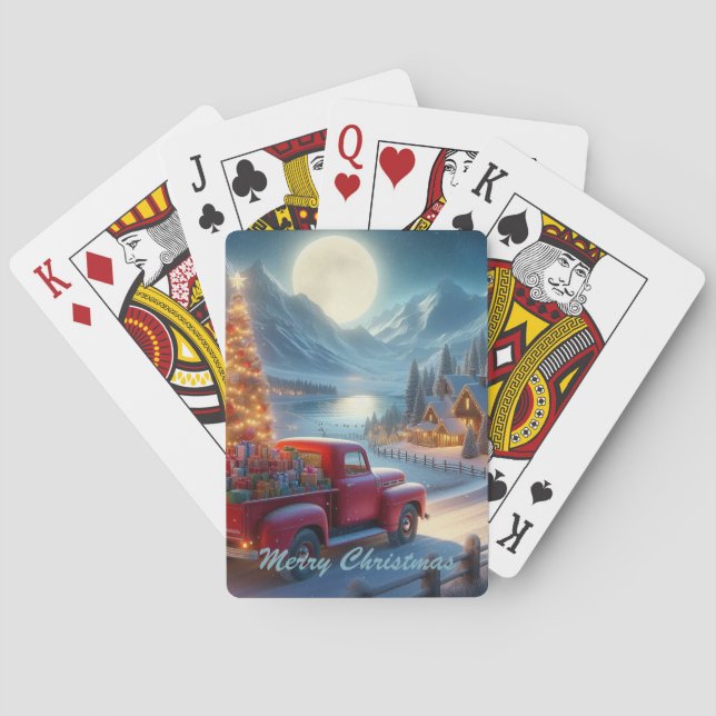 Magische Weihnachtsfeierablieferung Spielkarten (Rückseite)