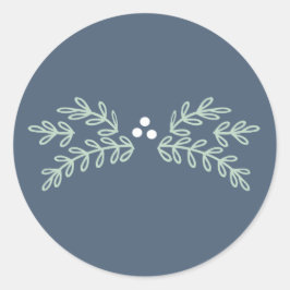 Magische Weihnachtsfrau-ID441 Runder Aufkleber