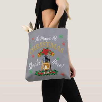 Magische Weihnachtsglühen Tote Tasche - Festliche
