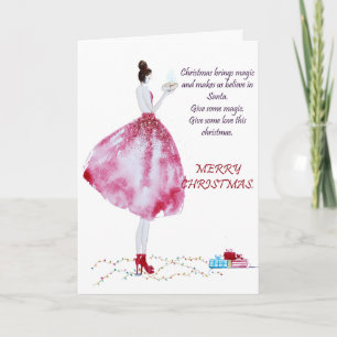 Magische Weihnachtskarte Feiertagskarte