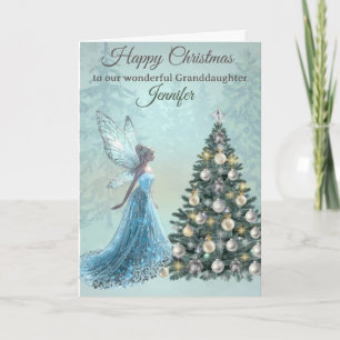 Magische Weihnachtskarte für Großtochter Karte