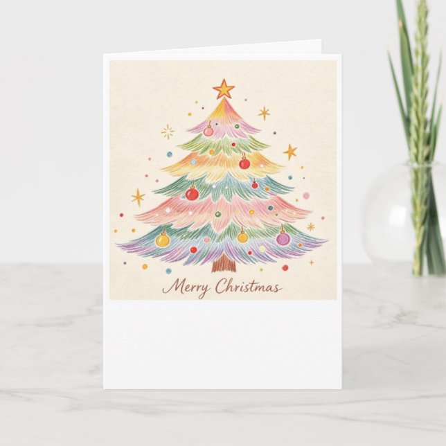 Magische Weihnachtskarte Karte (Vorderseite)