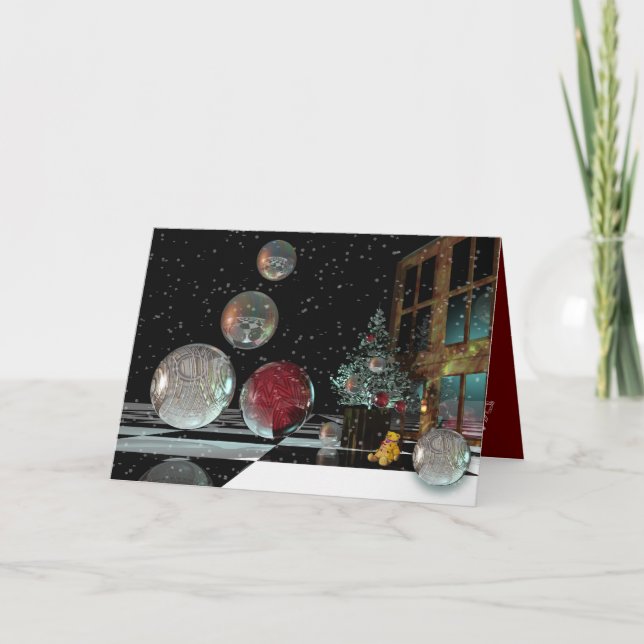 Magische Weihnachtskarte mit Text Feiertagskarte (Vorderseite)