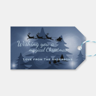Magische Weihnachtslandschaft Personalisiert Geschenkanhänger