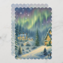 Magische Weihnachtsnacht im Wald unter Sternen