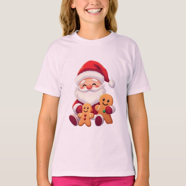 "Magische Weihnachtsnacht mit dem Weihnachtsmann T-Shirt (Vorderseite)