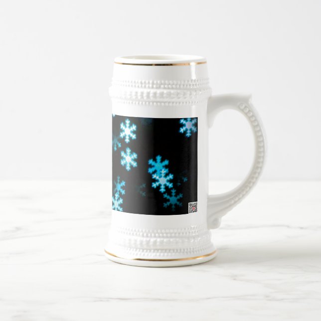 Magische Weihnachtsschneeflocken Bierglas (Rechts)