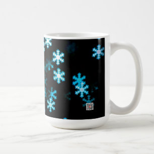 Magische Weihnachtsschneeflocken Kaffeetasse