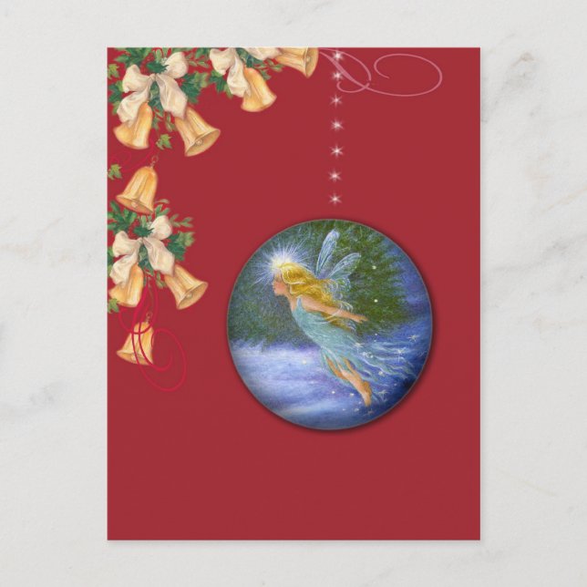 Magische Weihnachtsweihnachtskarte Feiertagspostkarte (Vorderseite)