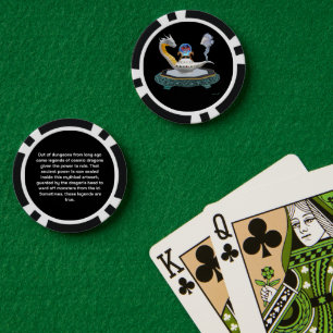 Magische weiße Keramik-Drachenlampe Pokerchips