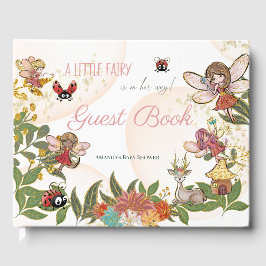 Magische Whimsikale verzauberte Wald Fairy Ladybug Gästebuch