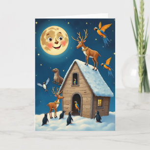 Magische Winterhütte Karte