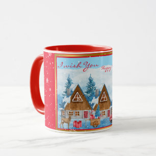 Magische Winterlandschaft für Ihren Urlaub Tasse
