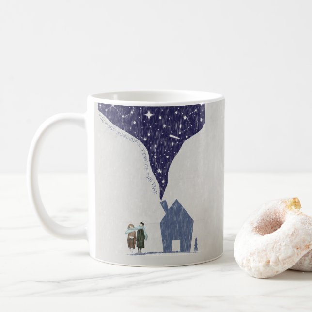 Magische Winterliebe Kaffeetasse (Mit Donut)