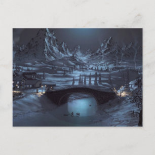 Magische Winternächte Postkarte