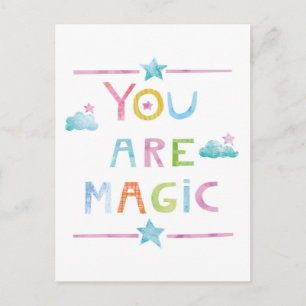 Magische Wolken sind Sie magisch Postkarte