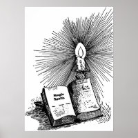 Magische Zauber Bucht Candle Witchcraft