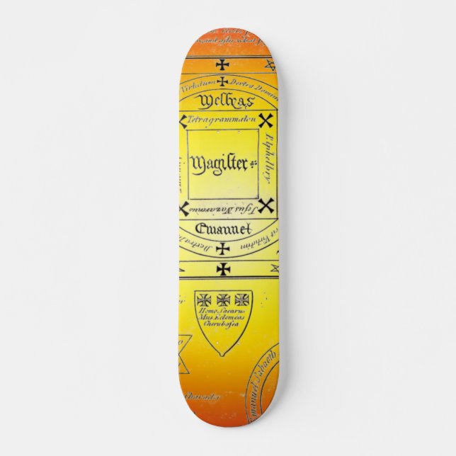 Magische Zeichen Skateboard (Vorne)