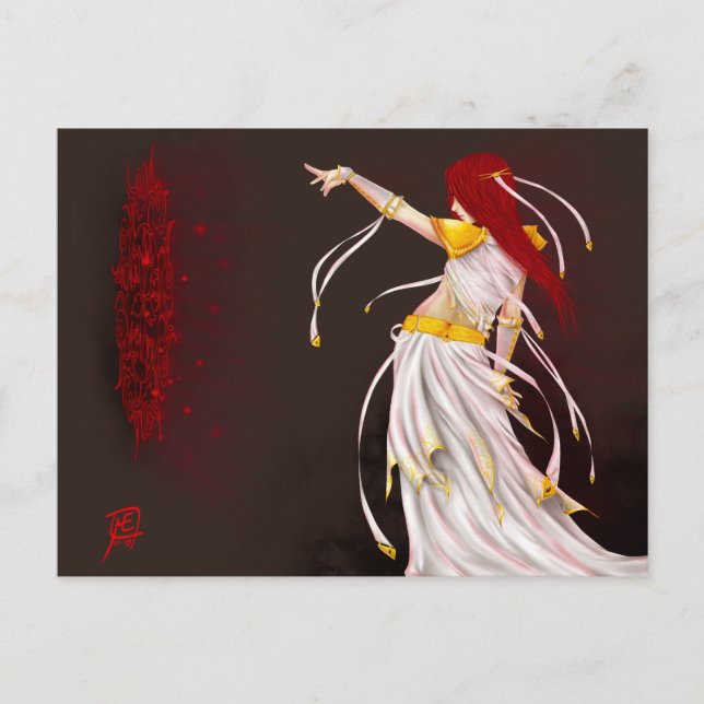 Magische Zündkarte Postkarte (Vorderseite)