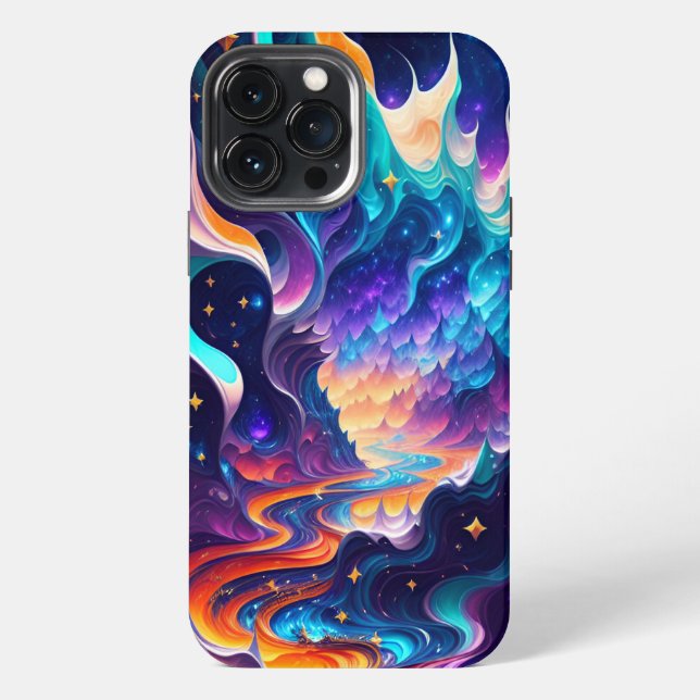 Magischer Abstrakter iPhone Hülle (Rückseite)