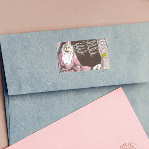 Magischer Alter Zauberer Elf Magic Wand Star Rechteckiger Aufkleber