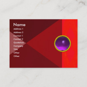 MAGISCHER AMETHYST  , helles lebendiges Rot Rosa L Visitenkarte