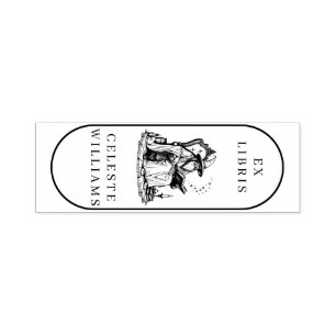 Magischer Assistent Ex Libris Library Buchzeichen Permastempel