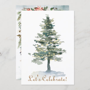 Magischer Baum des Waldes beleuchtet Einladung