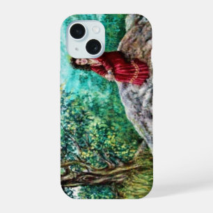 MAGISCHER BAUM / Morgendämmerung im Wald und Dame iPhone 15 Hülle
