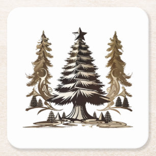 Magischer Baum Rechteckiger Pappuntersetzer