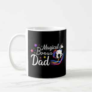 Magischer Bonus Vater Funny Zitat Farbiger Text Kaffeetasse