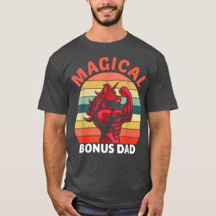 Magischer Bonus Vater Proud Stepfather starkes Ein T-Shirt