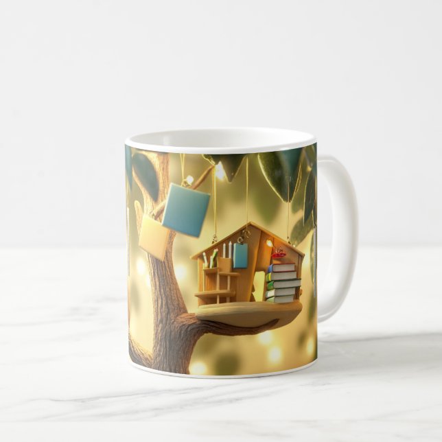 magischer "Buchbaum,"  Kaffeetasse (VorderseiteRechts)