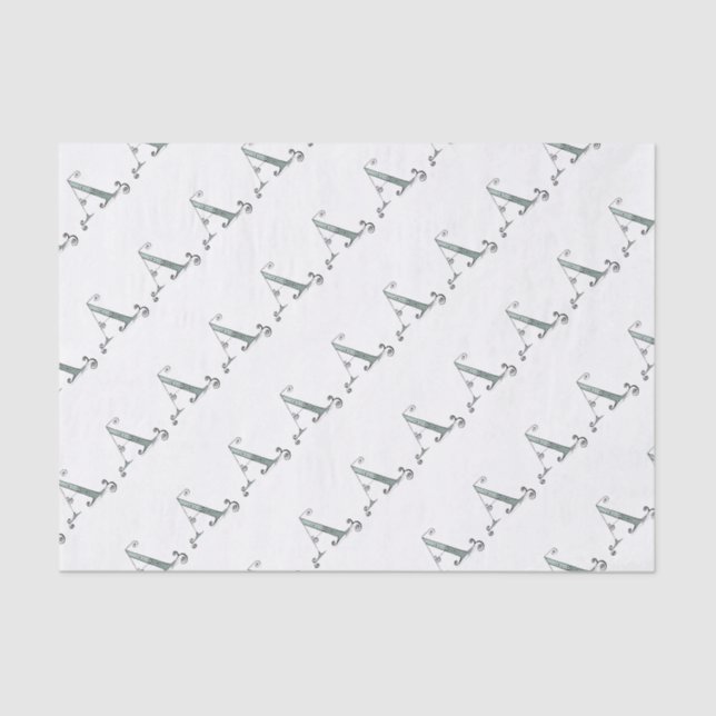 Magischer Buchstabe A von tony fernandes Entwurf Seidenpapier (Vorderseite)