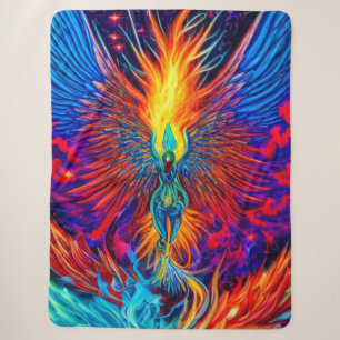 Magischer Bunter Phoenix Sherpa-Decke Sherpadecke
