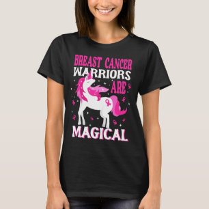 Magischer Einhorn-Brustkrebs-Krieger T-Shirt