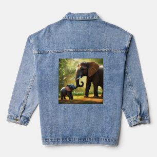 Magischer Elefanten-Kinderzimmer – Realistisches G Jeansjacke