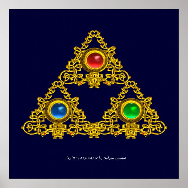 MAGISCHER ELFISCHER TALISMAN POSTER (Vorne)