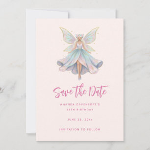Magischer Engel Feen Pastellfarben Save The Date