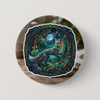 Magischer Fantasy-Aufkleber Button