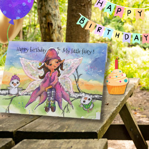 Magischer Feen-Geburtstag für kleines Mädchen, han Feiertagskarte