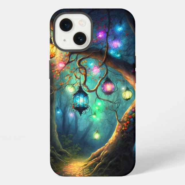 Magischer Feen verzauberter Wald Fantasy Pixie-Sta iPhone Hülle (Rückseite)